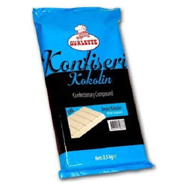 Ovalette Beyaz Konfiseri Kokolin Çikolata 2.5 Kg - Görsel 2