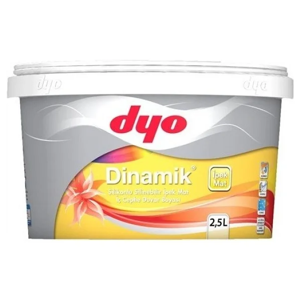 Dyo Dinamik Silikonlu İpek Mat 2.5 Lt İç Cephe Boyası- Beyaz - Görsel 4