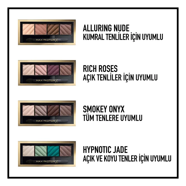 Max Factor Smokey Eyemat Dramakit Hypnotic Jade40 - Görsel 3
