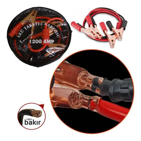 Gecko Akü Takviye Kablosu 1200 Amper Taşıma Çantalı - Görsel 2