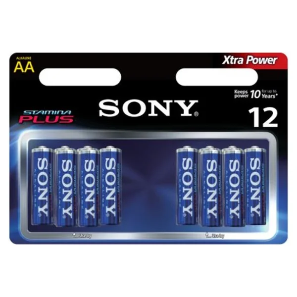 Sony Alkalin 12 Aa Kalem Pil Adet Stamina Plus 857000001302 - Görsel 2