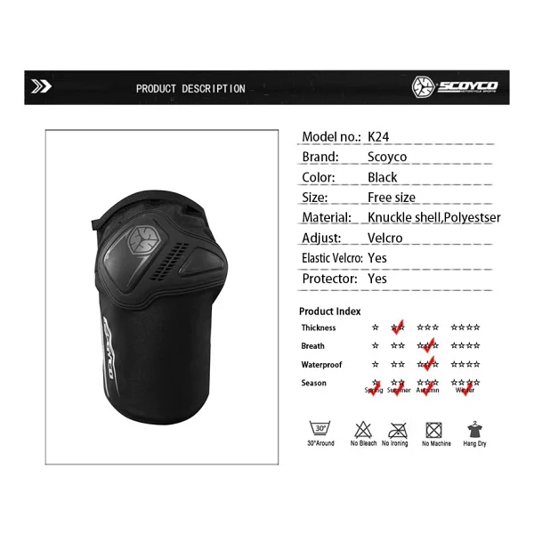 Scoyco K24 Soft Motosiklet Dizliği - Görsel 5