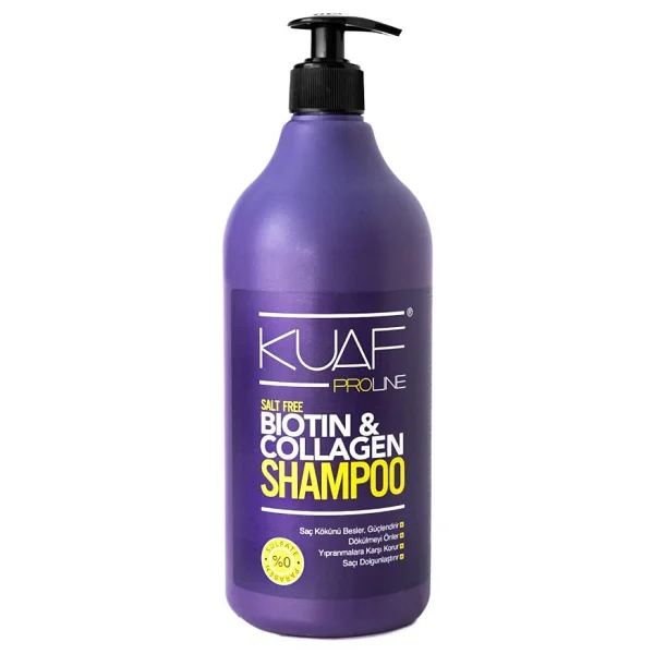 Kuaf Tuzsuz Sülfatsız ve Biotin & Şampuan 1000 ml - Görsel 2