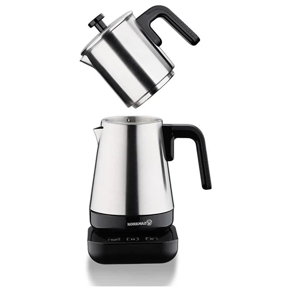 Korkmaz A850 Moderna Siyah/Satin 1600 W Çay Makinesi - Görsel 2