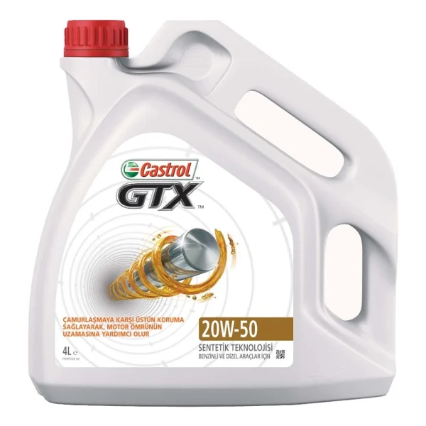 Castrol GTX 20w-50 4 Lt Motor Yağı - Görsel 3