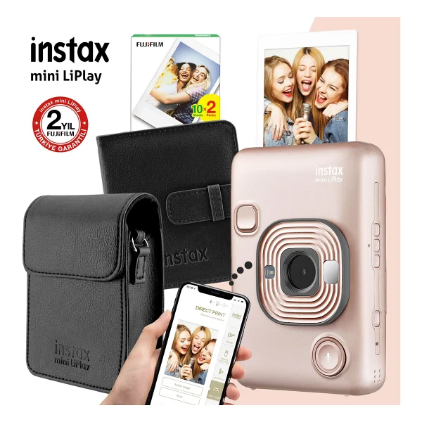 Instax Mini Liplay Box Dijital Fotoğraf Makinesi Siyah - Görsel 10