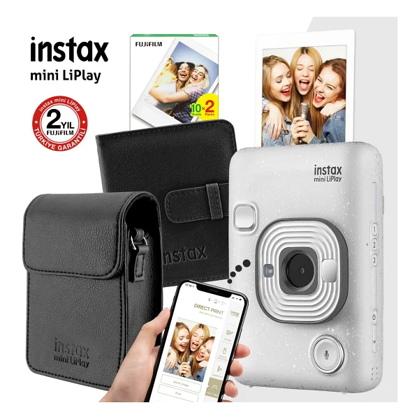 Instax Mini Liplay Box Dijital Fotoğraf Makinesi Siyah - Görsel 9