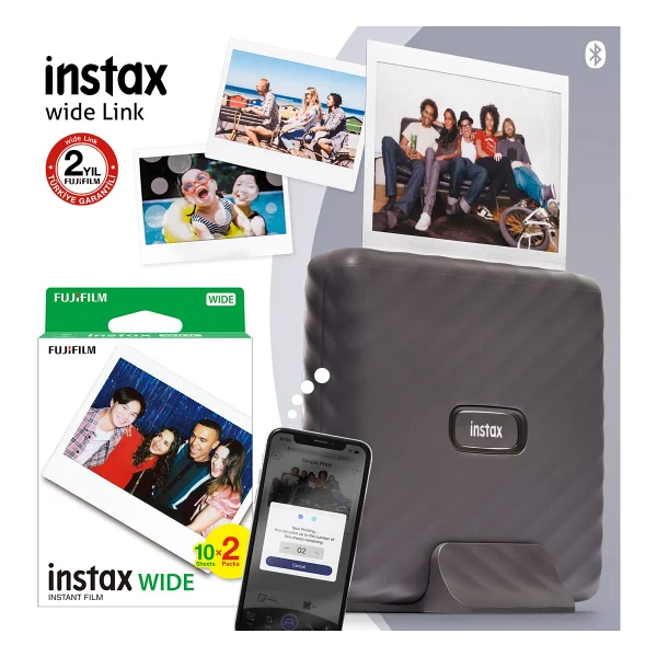 İnstax Link Wide Taşınabilir Fotoğraf Yazıcısı - Görsel 3