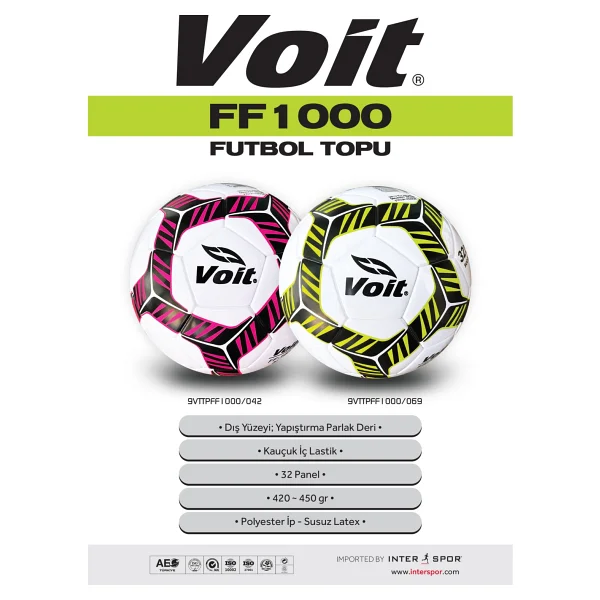Voit Ff1000 Yeşil 5 Numara Futbol Topu - Görsel 3