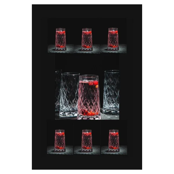 Paşabahçe Leafy 420855 345 Cc 8'li Meşrubat Bardağı - Görsel 4