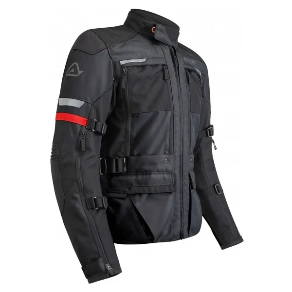 Acerbis Ce X-Tour Erkek Siyah 4 Mevsim Motosiklet Montu - Görsel 6