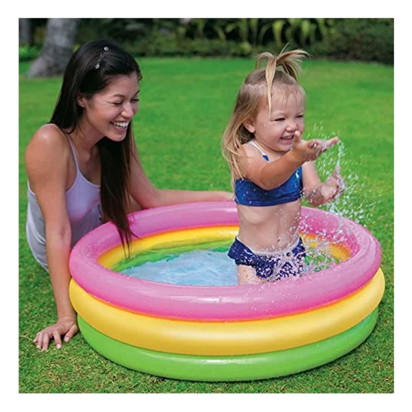Intex 58924 Sunset 86x25 Cm Yuvarlak Şişme Bebek Havuzu - Görsel 2