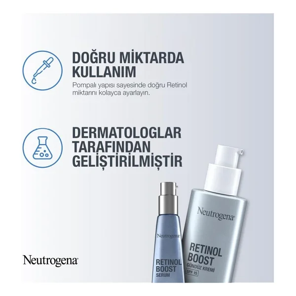Neutrogena Retinol Boost SPF15 Gündüz Kremi - Saf Retinol ve Hiyalüronik Asit İçeren Yaşlanma Karşıtı Bakım, Tüm Cilt Tipleri, 50 ml - Görsel 8