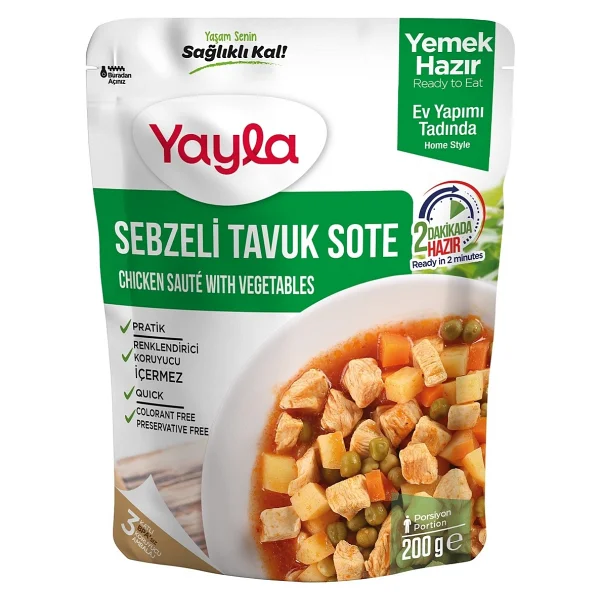 Yayla Sebzeli Tavuk Sote 200 Gr - Görsel 7