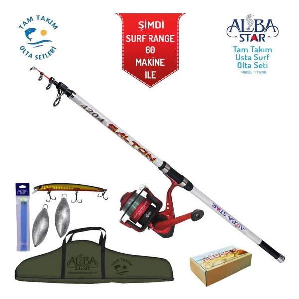 Alba Star Tts010 Tam Takım Surf Usta Olta Seti - Görsel 4
