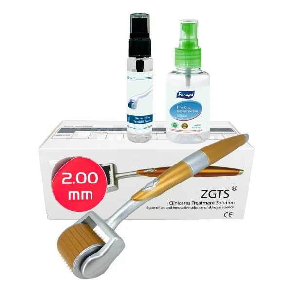 Zgts Gold Line 2.00mm Titanyum 192 İğneli Derma Roller - Görsel 8