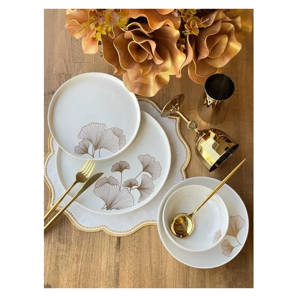 Yemek Takımı Modern Ginkgo 24 Parça 6 Kişilik - Görsel 2