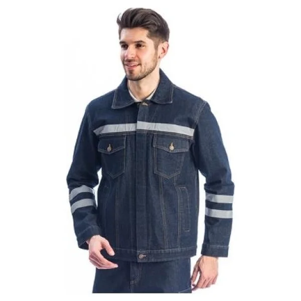 Kot Iş Montu Myform 3109 Sona Denim 12 Ons Renk Mavi L - Görsel 2