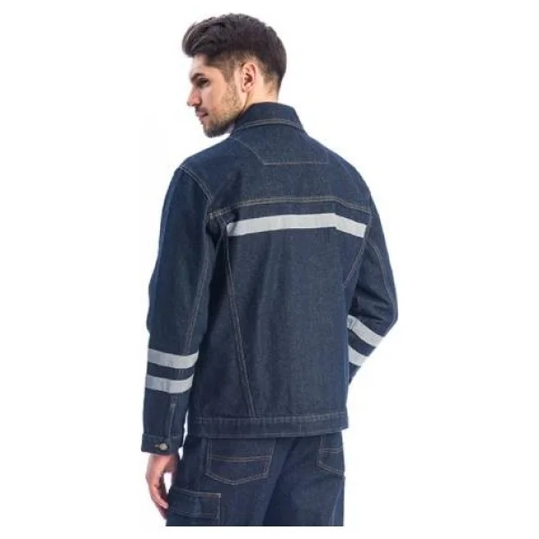Kot Iş Montu Myform 3109 Sona Denim 12 Ons Renk Mavi L - Görsel 4