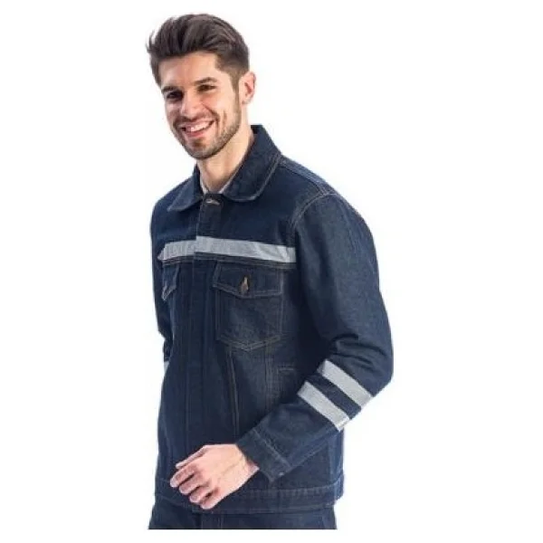 Kot Iş Montu Myform 3109 Sona Denim 12 Ons Renk Mavi XL - Görsel 3