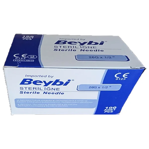 Beybi Steril Kahve Rengi Iğne Ucu 26gx1/2" 400 Adet - 4 Kutu - Görsel 6