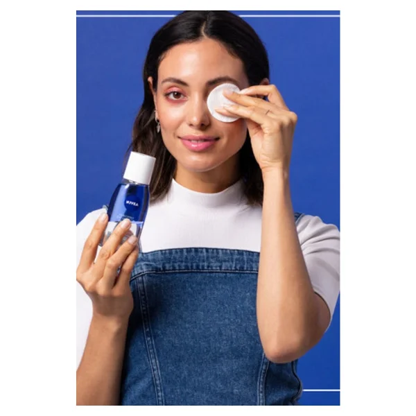 Nivea Me Make Up Expert Hassas Çift Fazlı 125 Ml Göz Makyaj Temizleme Suyu - Görsel 5