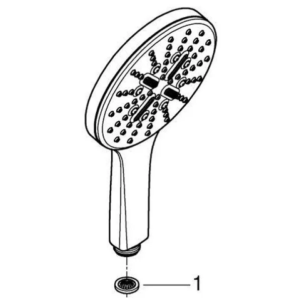 Grohe Rainshower Smartactive 130 26574a00 3 Akışlı Hard Graphite El Duşu - Görsel 5