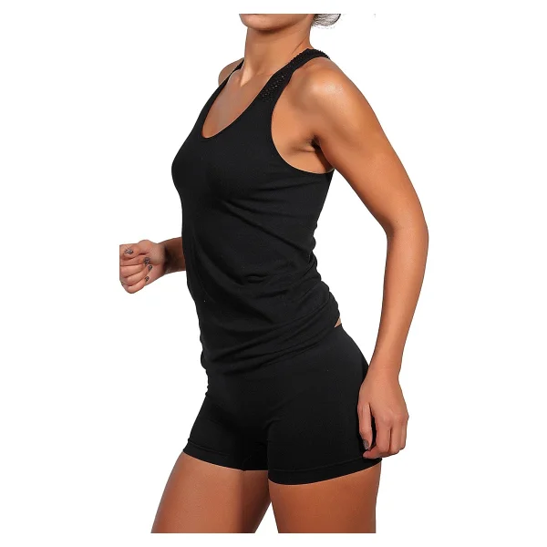 Miorre Seamless Fileli Atlet - Siyah - S - M - Görsel 3
