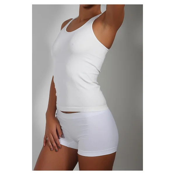 Miorre Seamless Fileli Atlet Ekru M-L - Görsel 3