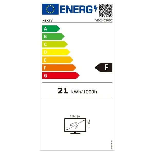 Next Ye-24020d2 HD 24" 61 Ekran Uydu Alıcılı LED Monitör TV - Görsel 10