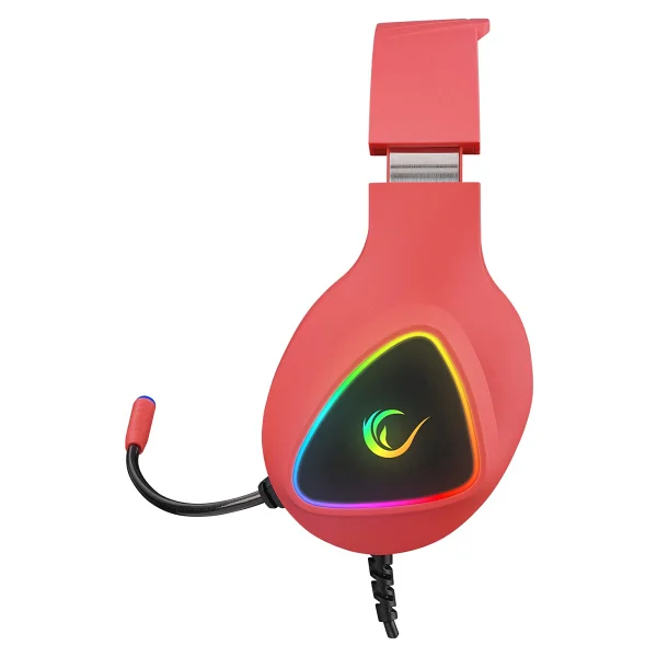 Rampage Moncher M7 Kırmızı RGB 7.1 USB Kablolu Kulak Üstü Oyuncu Kulaklığı - Görsel 2