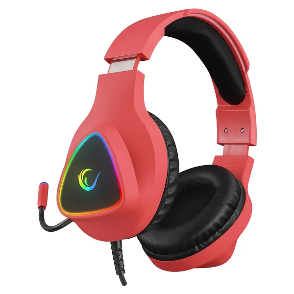 Rampage Moncher M7 Kırmızı RGB 7.1 USB Kablolu Kulak Üstü Oyuncu Kulaklığı - Görsel 3