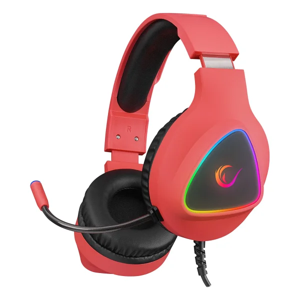 Rampage Moncher M7 Kırmızı RGB 7.1 USB Kablolu Kulak Üstü Oyuncu Kulaklığı - Görsel 6