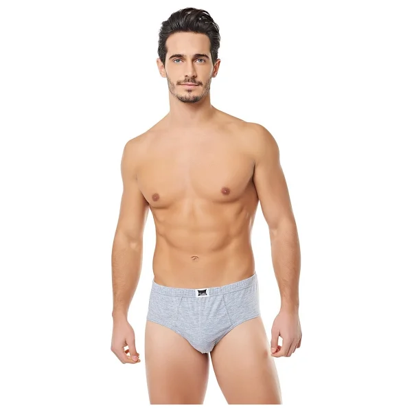 Tutku Erkek Kom Slip Kilot 12'li Paket - Gri - Görsel 6