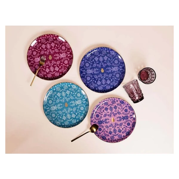 Porland Glamorous 4'lü Düz Tabak Seti 24 Cm - Görsel 6