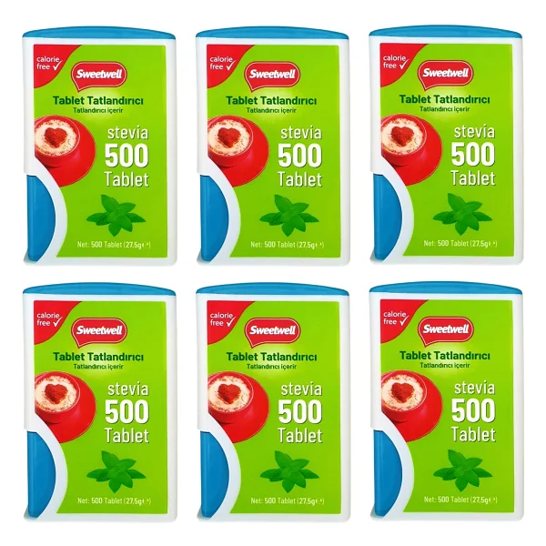 Sweetwell Stevia Tablet Tatlandırıcı 500 Tablet X 6 Adet - Görsel 6