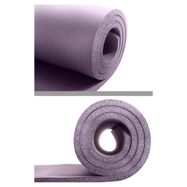 Delta Konfor Zemin 10 Mm Taşıma Askılı Pilates Minderi Yoga Matı, Lila, 10 Mm - Görsel 2