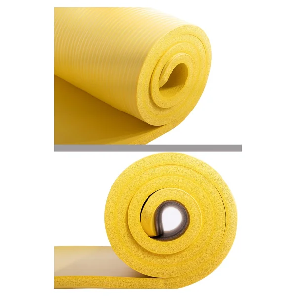 Delta Konfor Zemin 10 Mm Taşıma Askılı Pilates Minderi Yoga Matı Sarı - Görsel 2