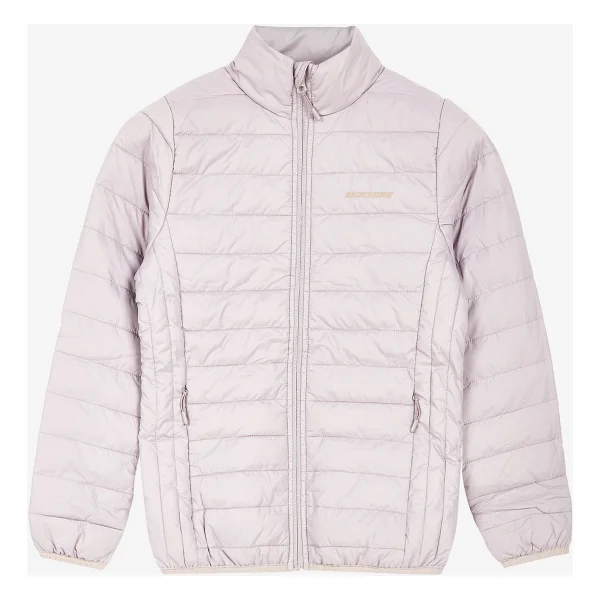 Skechers Turtle Neck Essential S212273-102 Beyaz Kadın Şişme Mont - Görsel 8