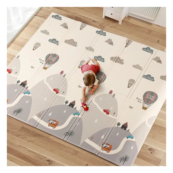 Mooiebaby's Forest City 150x180 Cm Katlanabilir Oyun Matı - Görsel 2