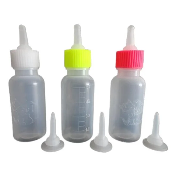 Ans Yavru Kedi Köpek Için Biberon Seti 60 Ml 3 Adet +3 Yedek Ağızlık - Görsel 3