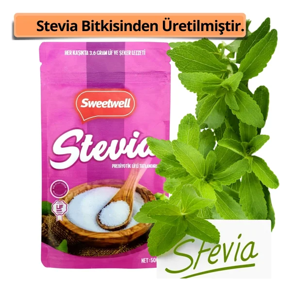 Sweetwell Stevia Prebiyotik Lifli Toz Sofralık Tatlandırıcı 500 Gr X 2 Adet - Görsel 2