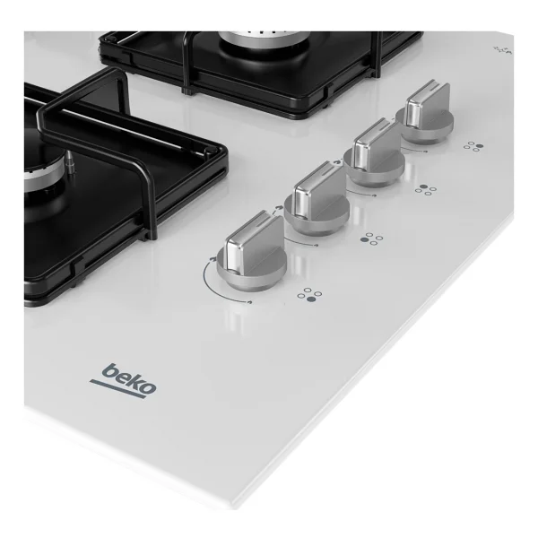 Beko Bocd K 6510 Ewb Wok Gözlü Beyaz Cam Ankastre Ocak - Görsel 3