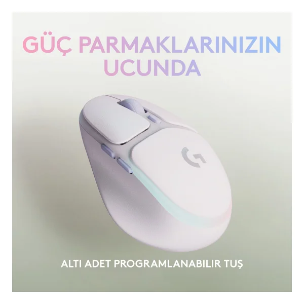 Logitech G Aurora G705 910-006368 Lightspeed Şarjlı Optik Kablosuz Oyuncu Mouse - Görsel 3