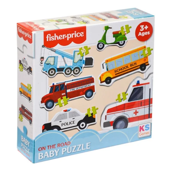 Fisher Price 6 İn 1 Baby On The Road Puzzle 13414 - Görsel 2