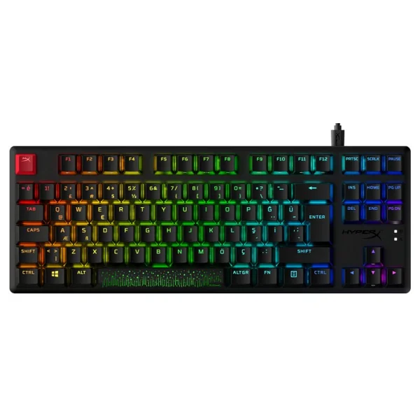 Hyperx Alloy Origins Core 4p5p3aa RGB Tkl Red Switch Kablolu Oyuncu Klavyesi - Görsel 3