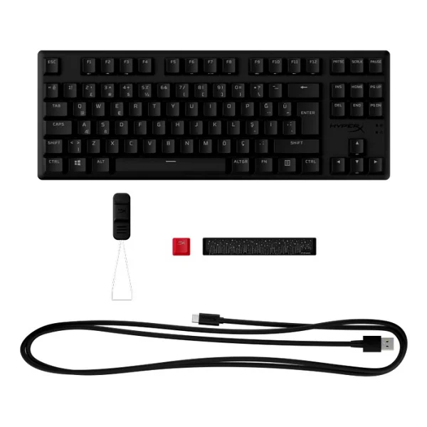 Hyperx Alloy Origins Core 4p5p3aa RGB Tkl Red Switch Kablolu Oyuncu Klavyesi - Görsel 4