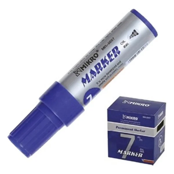 Mikro Mr-6010 Mavi 10 Mm Jumbo Marker Kalem - Görsel 3