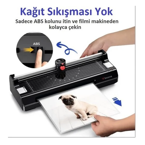 Baove Ocw380 A3 Kağıt Kesme Ve Laminasyon Makinesi - Görsel 3