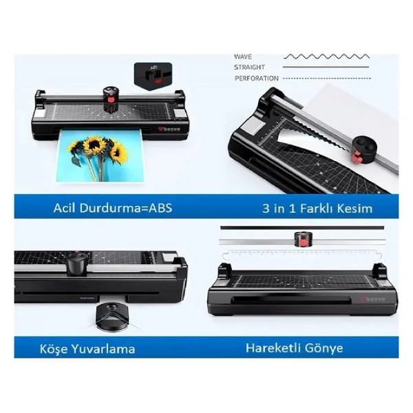 Baove Ocw380 A3 Kağıt Kesme Ve Laminasyon Makinesi - Görsel 6